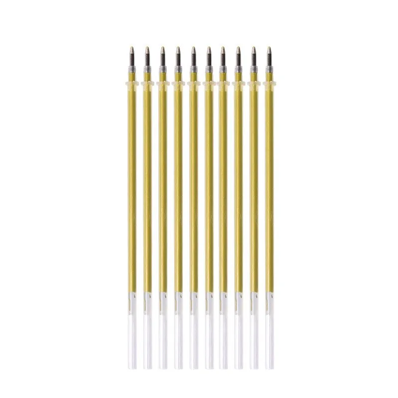 10pcs gold refill 3 шт./лот 0,7 мм высокий светильник ers офисные и школьные принадлежности японские канцелярские Маркеры Ручка DIY художественная живопись Поставщики Черный светильник - Цвет: 10pcs gold refill