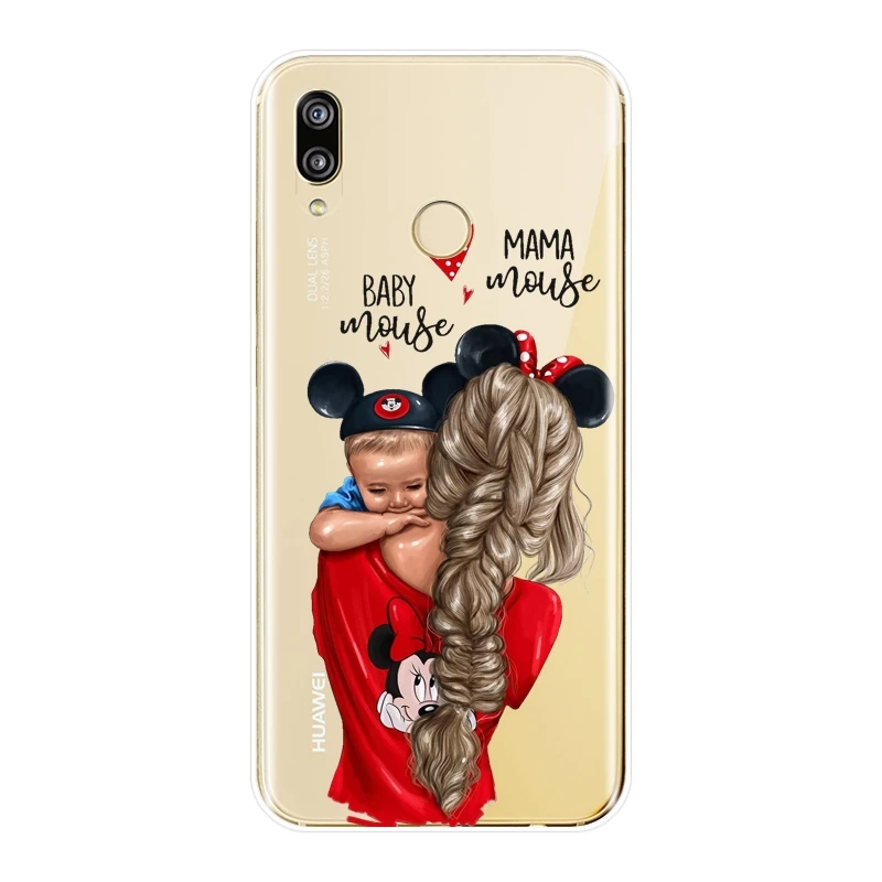 Чехол для девочки, ребенка, женщины, мамы, для huawei P20 Lite Pro P9 P10 P Smart Plus P8 P9 Lite Mini, Мягкая силиконовая задняя крышка, чехол для телефона