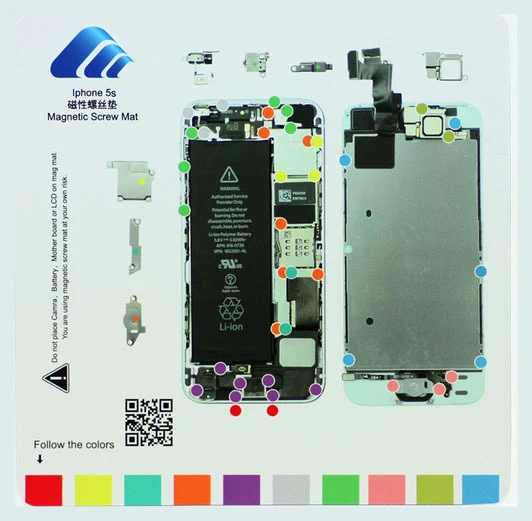 Магнитный коврик для винтов 8 шт. контактная площадка под винт инструмент ремонта