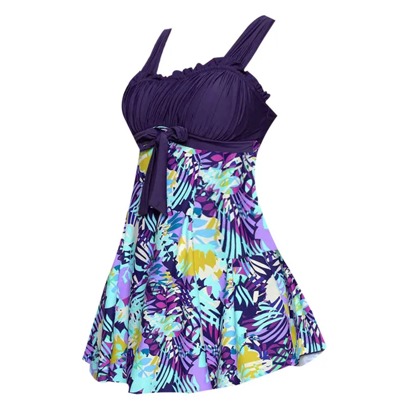 Новый купальник женский танкини плюс размер из двух частей пуш-ап бикини