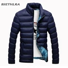 Мужская зимняя куртка BSETHLRA, Повседневная ветровка, толстая теплая хлопковая парка, модная брендовая одежда 6XL, 2020