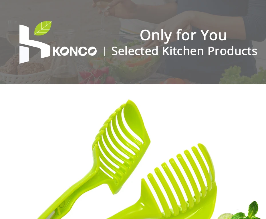 KONCO ручная терка для лимонов, пластиковые томатные и картофельные измельчители, Многофункциональная подставка для резки яиц и лука, щипцы для торта