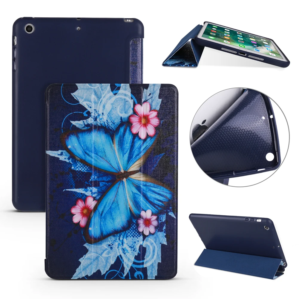 Флип PU + TPU кожаный чехол для ipad Mini 4 автоматического сна Смарт Стенд держатель