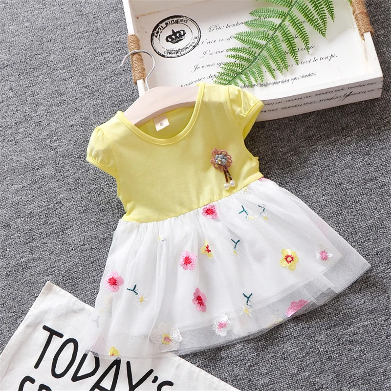 BibiCola/Новые платья для малышей кружевное платье с вышивкой выпускного вечера