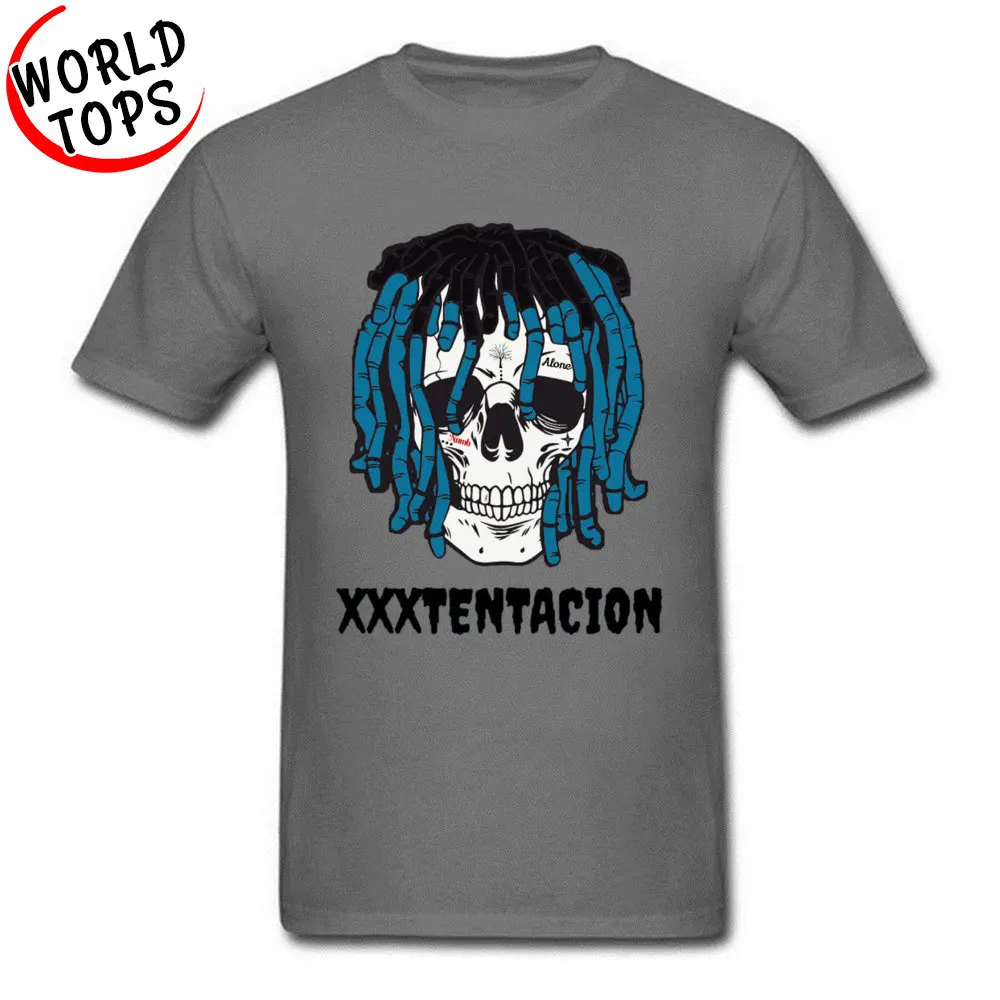 XXXTENTACION Скелет мертвый череп Geek футболки Пасхальный день мужские крутые 100% хлопок