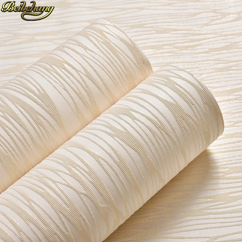 Современные Простые обои одноцветные полосатые для гостиной спальни полный дом