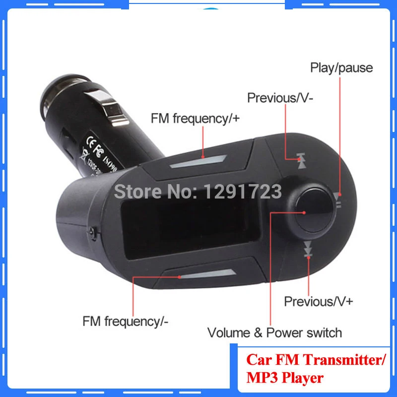 Высококачественный синий Автомобильный MP3 плеер музыкальный беспроводной FM