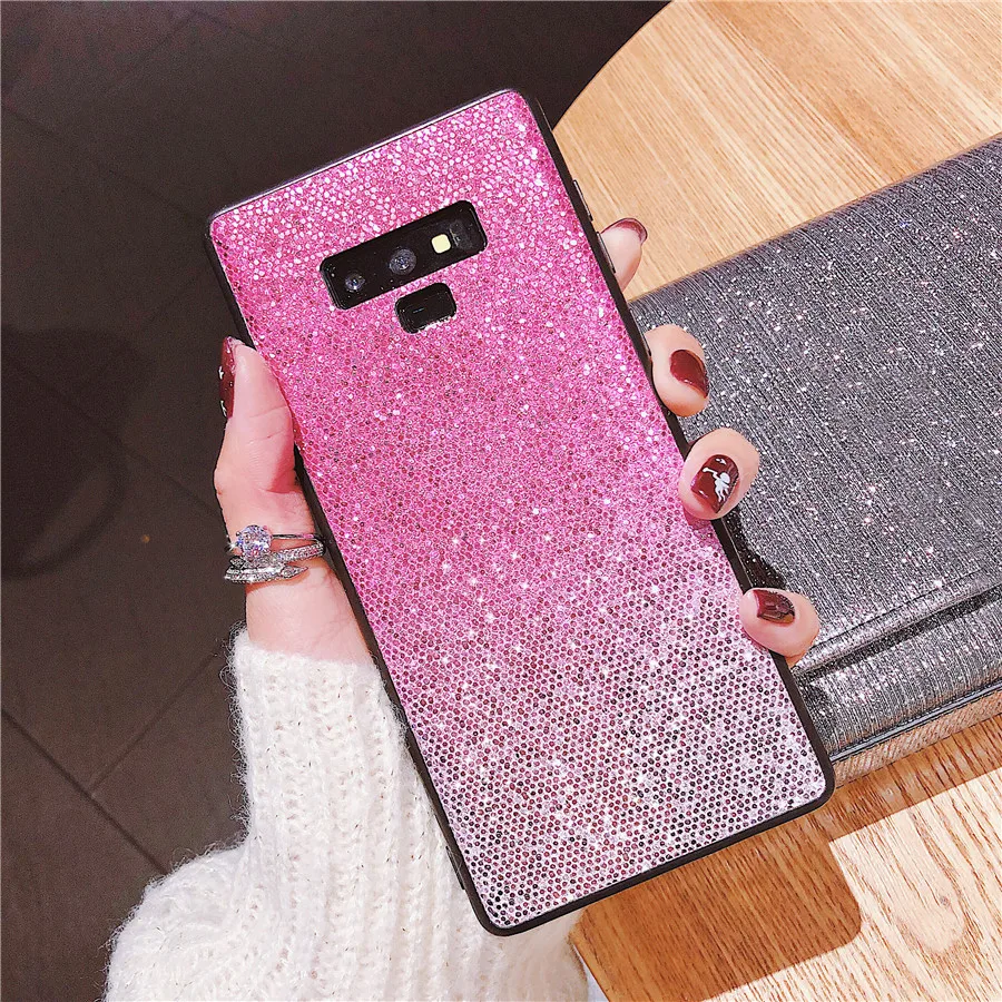 Градиентный блестящий чехол для Samsung Galaxy J3 J5 J7 2017 2016 A8 A6 Plus A7 2018 J2 prime S7 S8 S9 Note 8 9 PRO