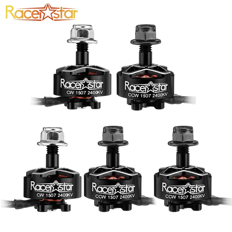 5 PCS Racerstar SPROG X 1507 2400KV 3-6S CW& CCW Brushless Motor for Sprog Beginner RC Drone FPV Racing DIY Accessories