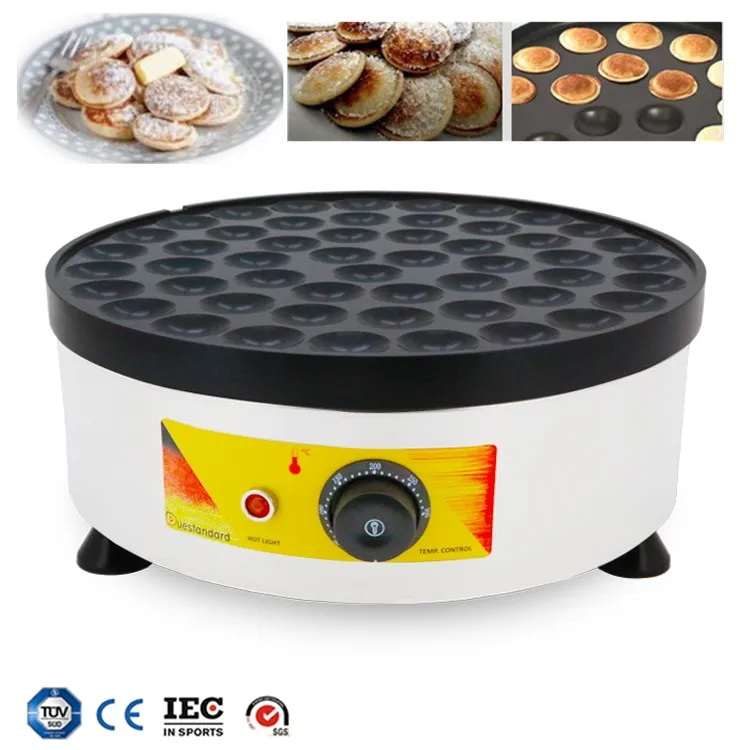 Poffertjes гриль с 52 отверстиями мини голландская машина для приготовления блинов 220 В