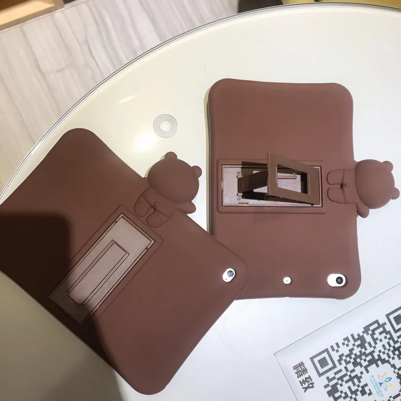 Силиконовый чехол для всего тела чехол для IPad 2/3/4, IPad Mini 1/2/3/4 Носки с рисунком медведя из мультика Стенд кожаный чехол для IPad 9,7 Pro 9,7 воздуха 1 2 принципиально
