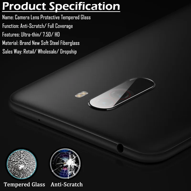 Закаленное стекло для задней камеры Xiaomi PocoPhone F1 Защитная пленка объектива Mi A2 Lite/Mi