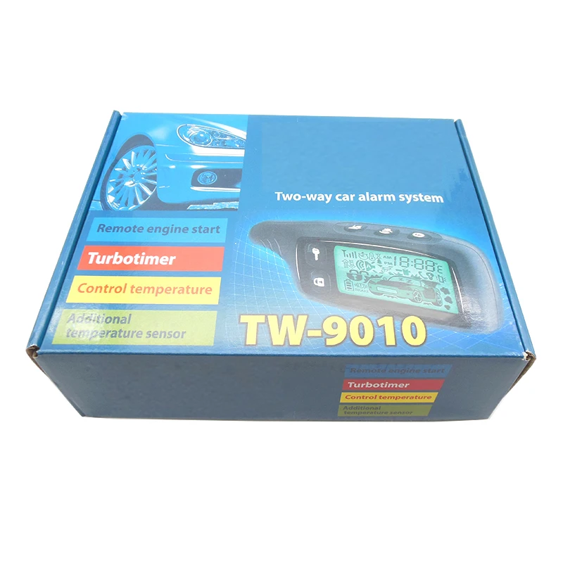 Россия Версия TW9010 двухсторонняя Автомобильная сигнализация с дистанционным