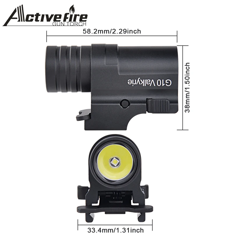Cree XPL HI 1200lm фонарь светильник лампа с двойным переключателем индикатор питания пистолет тактический пистолет фонарь из алюминиевого сплава крепление для пистолета 17-30 мм