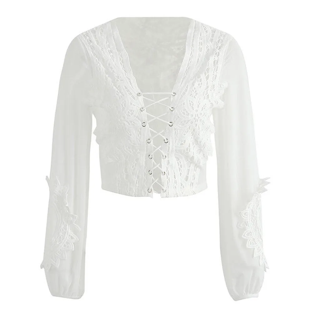 Womail модный сексуальный женский шифоновый прозрачный кружевной сетчатый