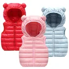 2019 Жилеты с капюшоном для девочек и мальчиков, детский хлопковый теплый жилет, осенне-зимний жилет для маленьких девочек и мальчиков, верхняя одежда, детская одежда