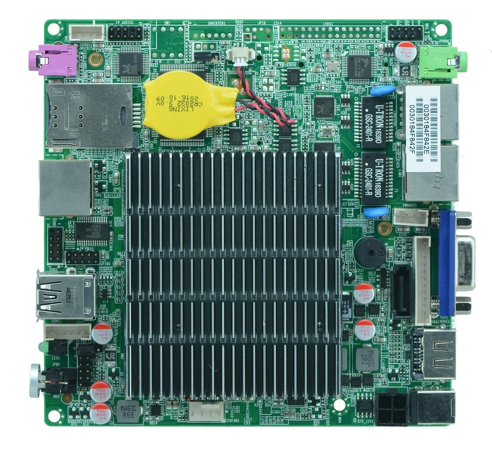 12*12 Bay материнская плата Trail Dual Lan четырехъядерный материнская плата без вентилятора двойной ethernet порт мини ПК nano материнская плата с J1900