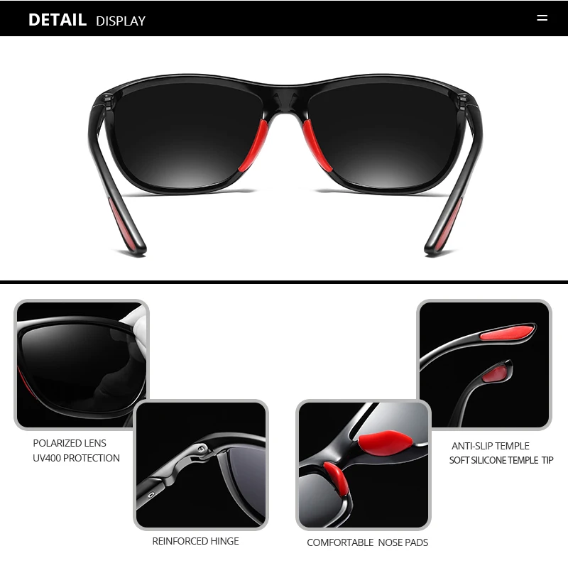 COASION брендовые Дизайнерские мужские поляризованные солнцезащитные очки