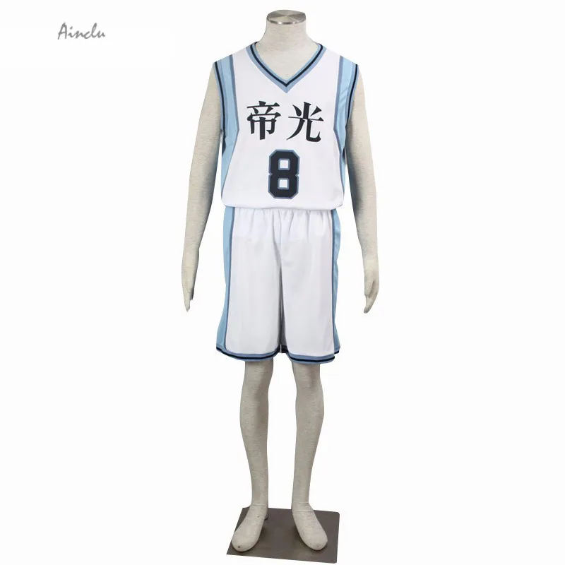 

Ainclu Japanese Anime Kuroko no Basket Kise Ryota TEIKO NO.8 Number 8 basketball jerseys Cosplay Costumes For Kid and Adult