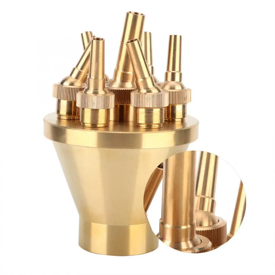 Оборудование Регулируемый цветок фонтан сопло несколько разбрызгивателей