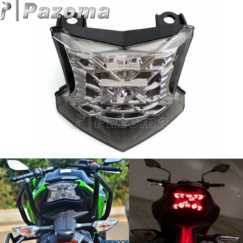 Светодиодный стоп сигнал для мотоцикла ABS поворотники Встроенный задний фонарь