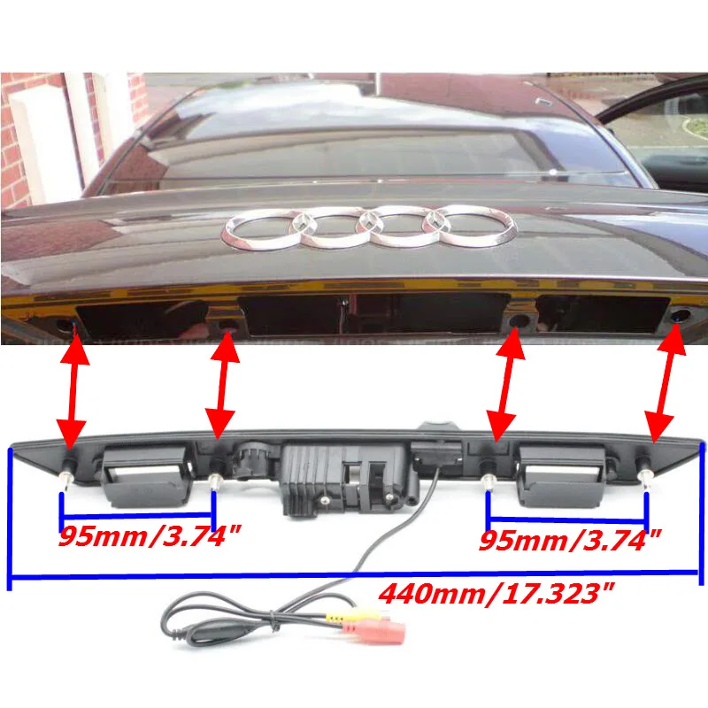 EEMRKE CCD HD камера заднего вида ночного видения камера багажника для Audi A3 S3 RS3 A4 S4 RS4 A6 S6 RS6 A8 S8 Q7