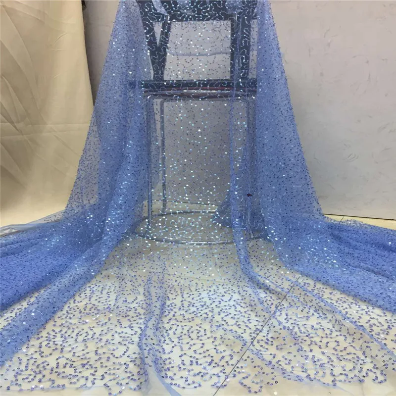 Madison 2019 Latest French Tulle Lace High Quality African Wine Laces Fabric Nigerian Sequins Fabrics Material For Wedding | Дом и сад