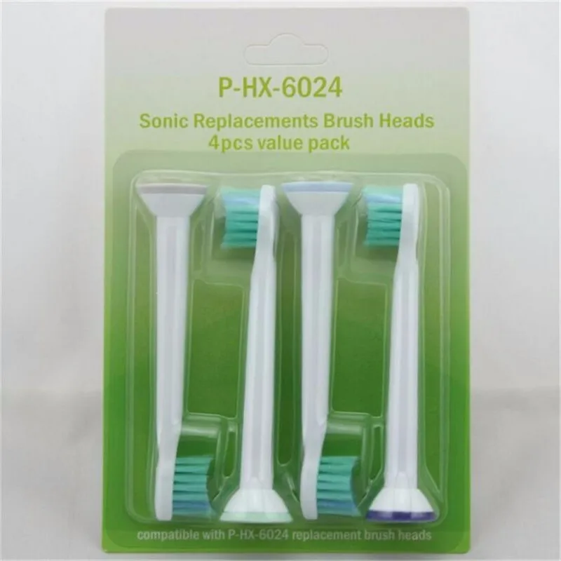 8 шт. HX6024 сменные насадки для зубных щеток для Philips Sonicare подходит для Sonicare Kids ProResults Алмазная Чистящая мягкая щетина белого цвета