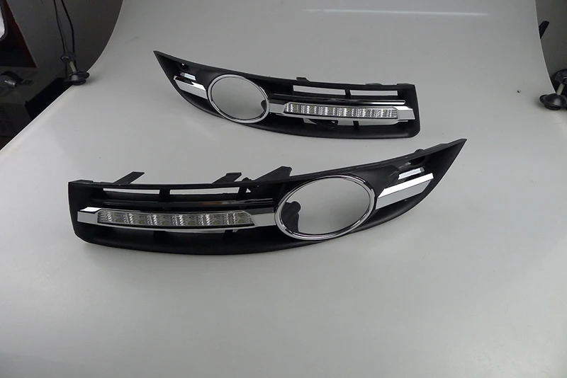 Автомобильная проблесковая 2 шт. автомобиля светодиодный DRL Дневной светильник