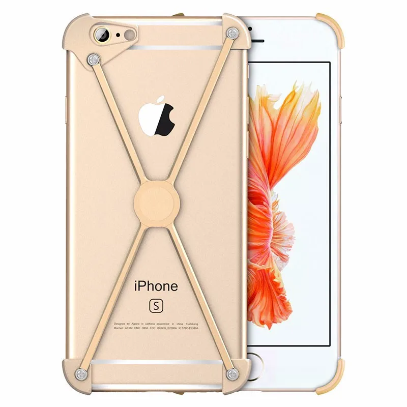 Классный металлический бампер X для iPhone 6s Plus, Магнитный чехол, Алюминиевый винт для рамы, защищенный для iPhone X 8 7 5s/SE, противоударный чехол для телефона