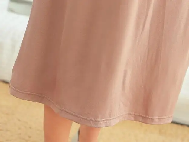 Летнее длинное женское пляжное платье до середины икры Vestidos с v-образным вырезом и коротким рукавом, повседневное домашнее платье из модала