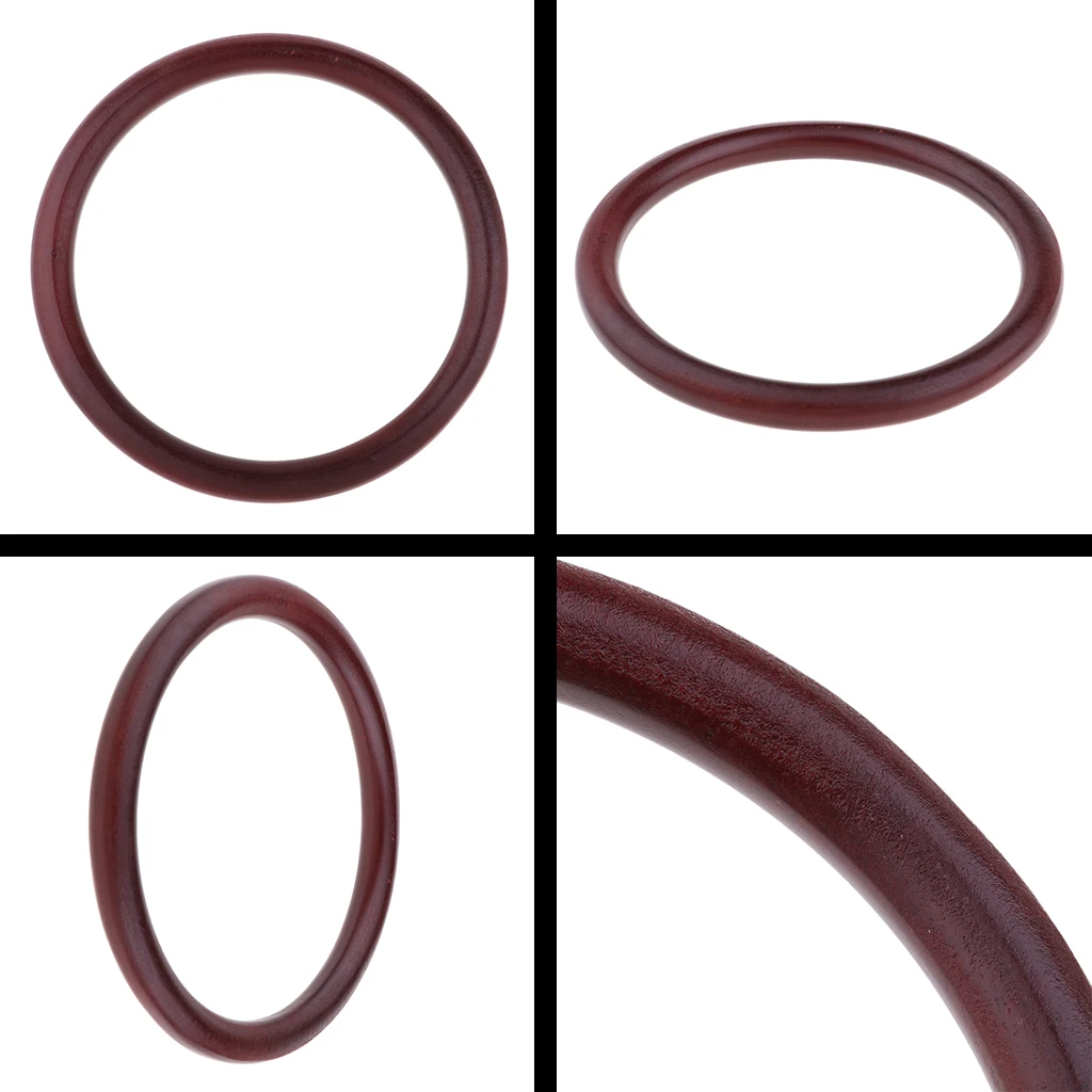 2 шт деревянные круглые ручки Замена для сумки ручной работы рамка Кошелек Ручка