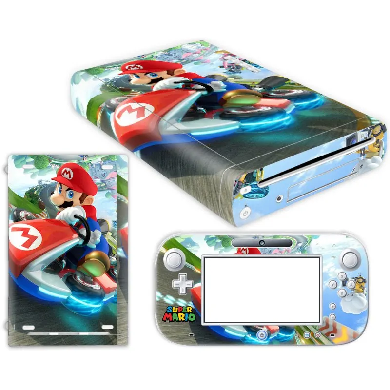Защитите консоль от царапин и пыли виниловые наклейки на кожу для nintendo W ii U и контроллера - Цвет: TN-WiU-0372