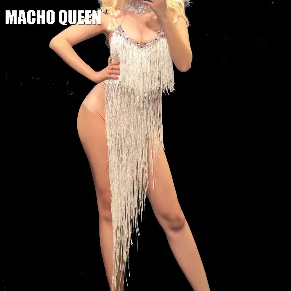 Платье для латиноамериканских танцев Drag Queen длинное вечернее платье с бахромой