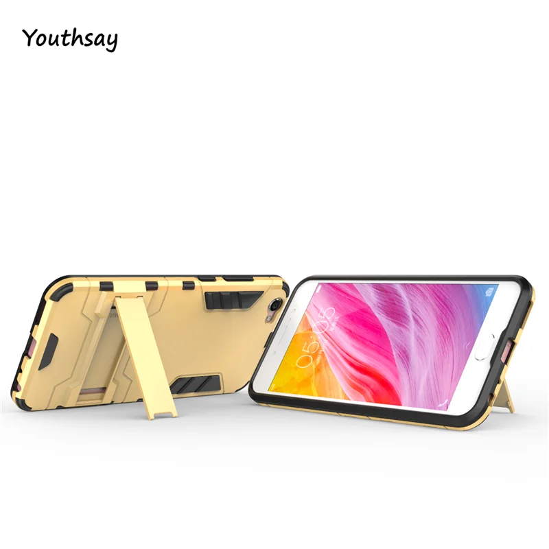 Для BBK Vivo Y67 чехол Y 67 Y67L V5 роскошный с держателем для телефона робот-стиле Fundas Coque 5