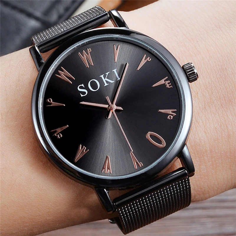 Scissor форма цифровой для женщин часы soki бренд кварцевые Современный Творческий