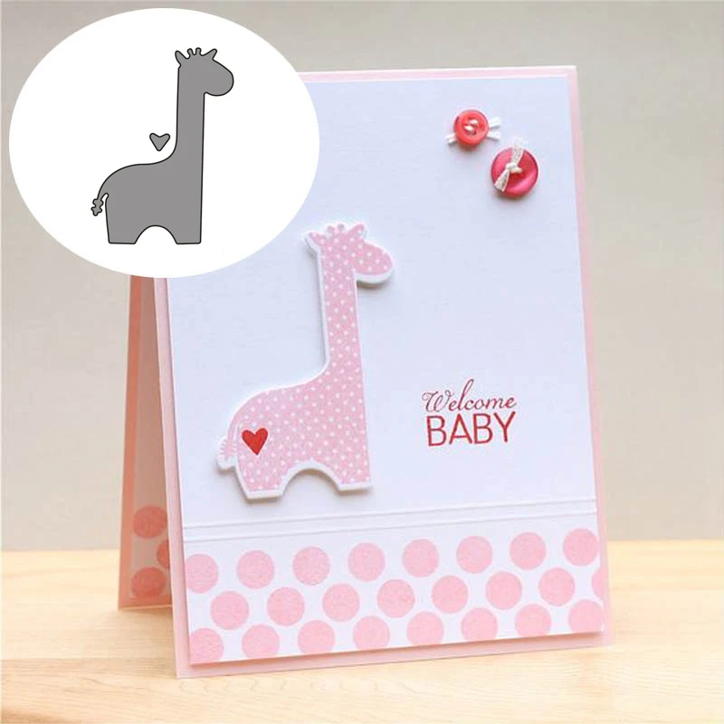 Трафарет Love giraffe из углеродистой стали для рукоделия креативные штампы