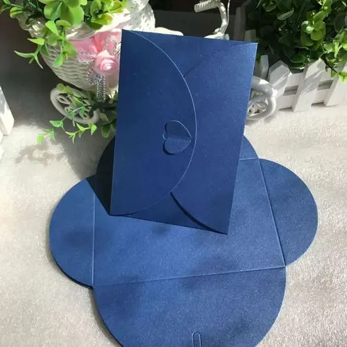DARK BLUE 100 шт винтажные Ретро маленькие цветные пустые бумажные конверты свадебные приглашения конверт поздравительные открытки Подарочный конверт 17,5*11 см - Цвет: DARK BLUE