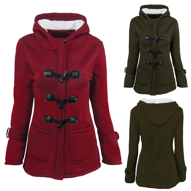 5XL 6XL Winter Parkas Women Winter 2018 Wool Coat Cotton Plus Size Jacket Women Hooded Overcoat covered button casaco L030