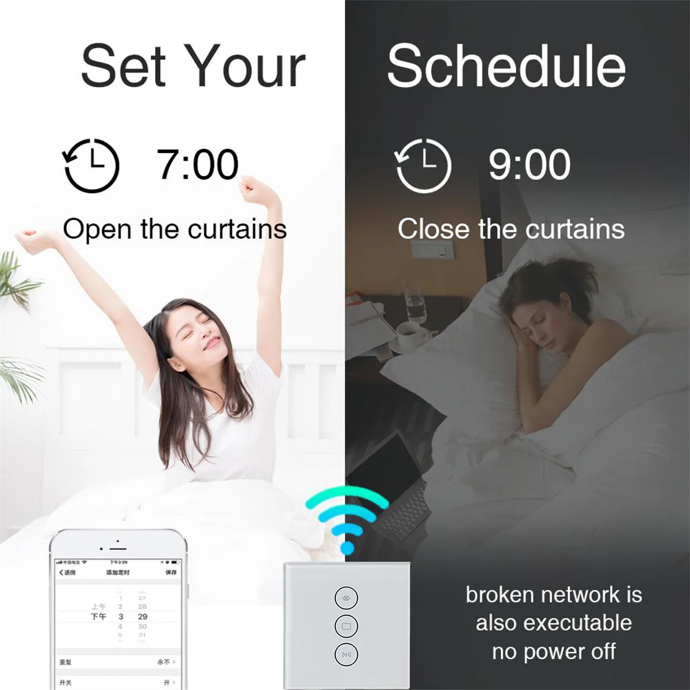 Фото Умный переключатель Timethinker для штор с поддержкой Wi-Fi Электроника Умный переключатель Timethinker для штор с поддержкой Wi-Fi Электроника