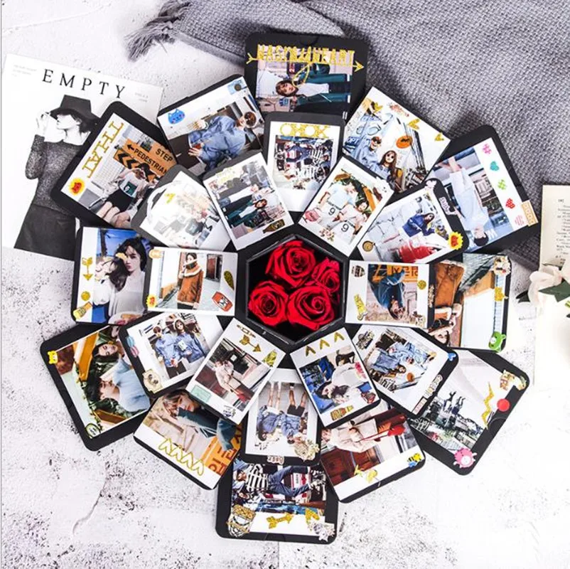 DIY сюрприз валентинка любовь ручной работы взрывобезопасная Подарочная коробка