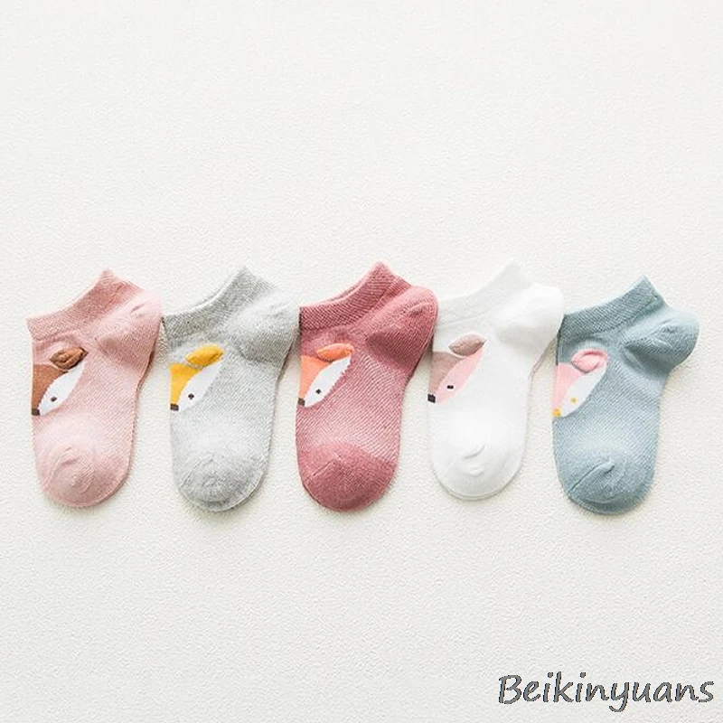 Носки мужские сетчатые с мультяшным принтом удобные дышащие невидимые овчиной