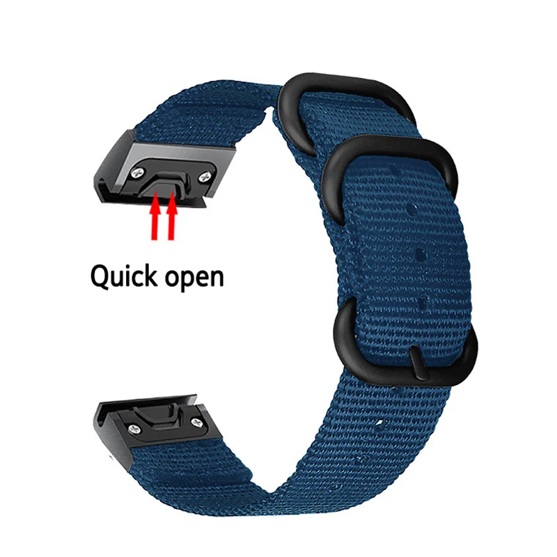 Laforuta для Garmin Forerunner 945 935 нейлоновый ремешок Fenix 5X5 5S 3 3HR D2 S60 gps 26 мм/22 мм/20 мм часы Quick