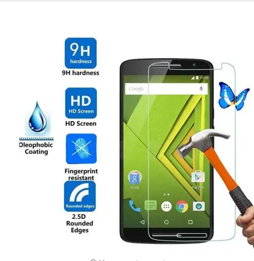 2 шт 0,26 мм 9 H Премиум Закаленное стекло для Motorola Moto X Play XT1563 XT1561 Защитная пленка для экрана