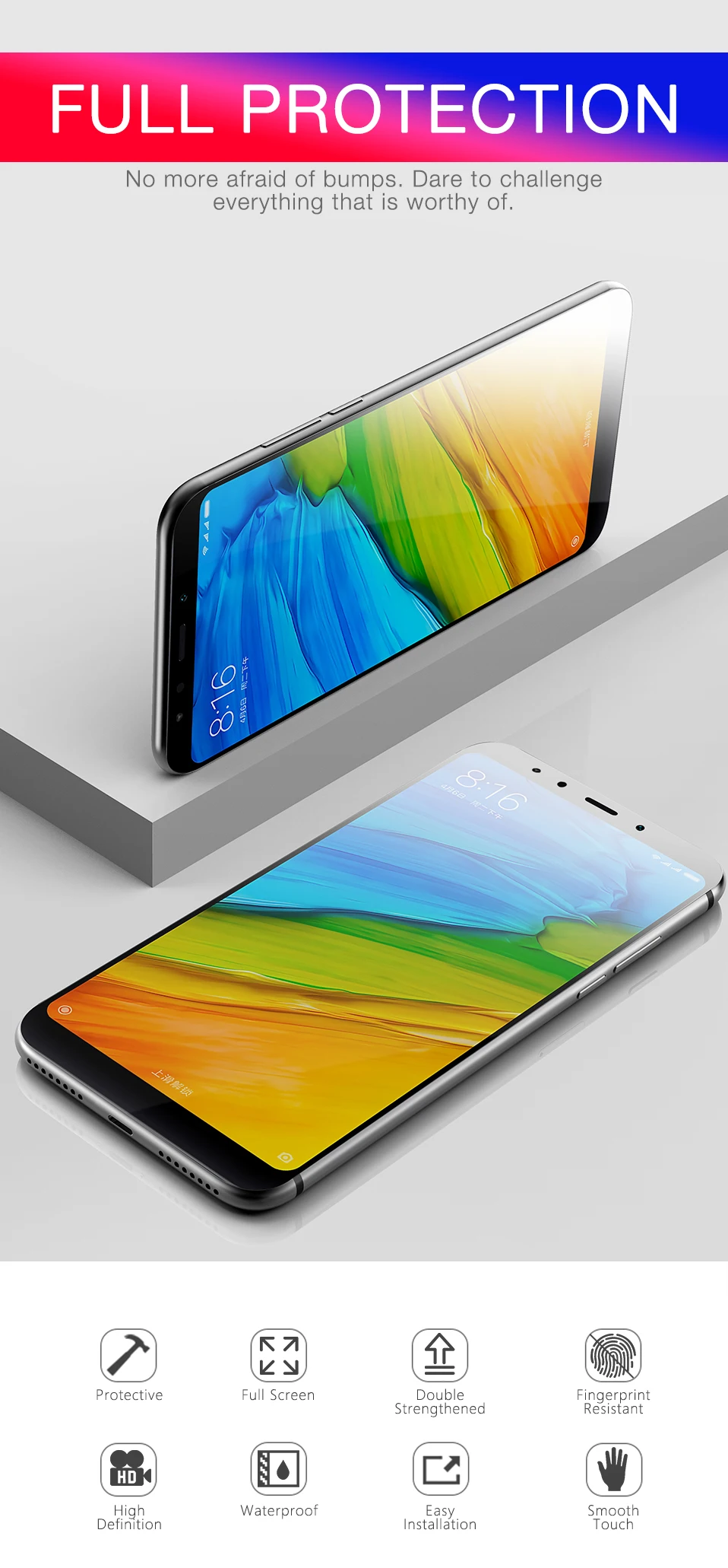 Защитная пленка ASINA из закаленного стекла для Xiao mi Red mi 5, Защитная пленка для Xiao mi Red mi 4x Note 4x5 Plus mi 8 SE Lite с защитой от царапин