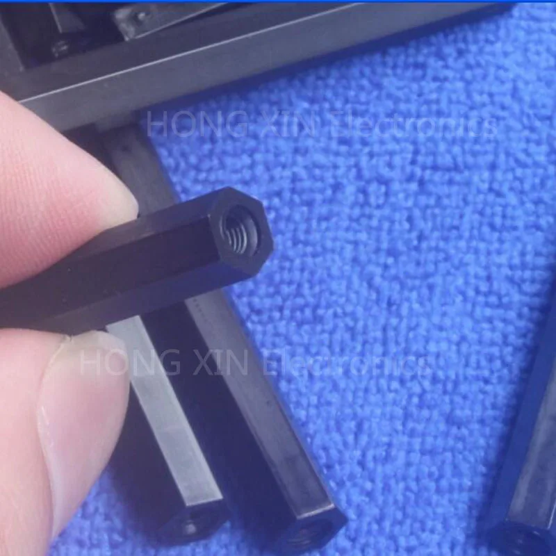 M2.5 * 8 + 6 1 шт. черная нейлоновая Проставка стандартная штекер Гнездо мм