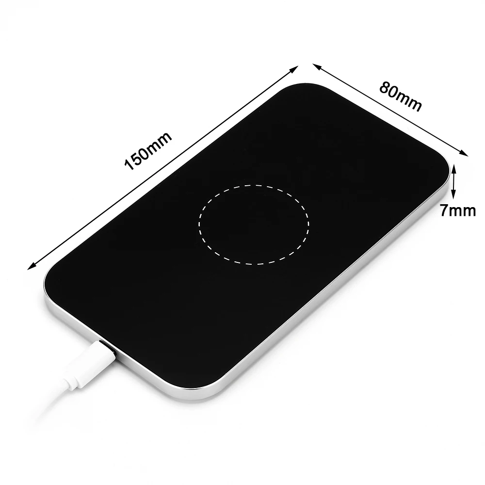 Qi Беспроводная зарядная площадка для iPhone 7/7 Plus и приемник чехол телефона |