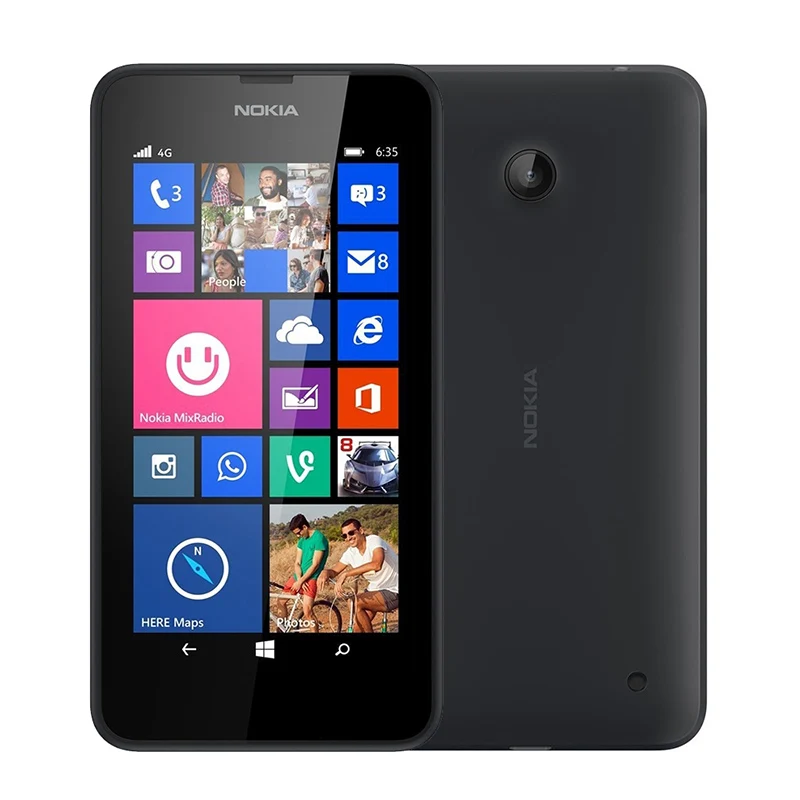 nokia lumia 635 refurbished original phone 4 5quad core 1 2ghz 8g rom 5 0mp wifi gps unlocked 4g lte smartphone free shipping free global shipping
