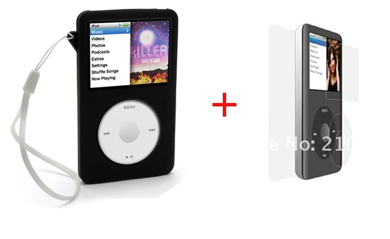 Прочная жесткая коробка для хранения+ силиконовый чехол для iPod Classic 80 г/120 г/Новинка 160 г с защитой экрана