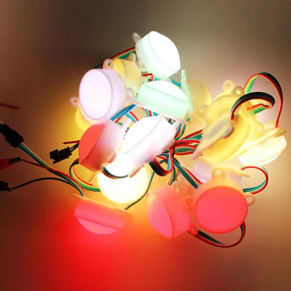 Адресуемый 40 мм Диаметр 12 В WS2811 6 светодиодов пиксельный модуль IP68 1 44 Вт каждый